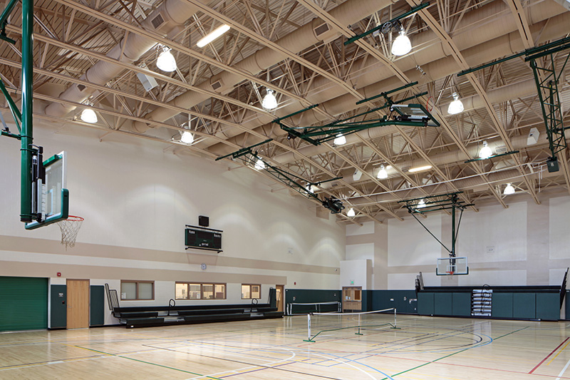 Interior Basketball Volleyball Court